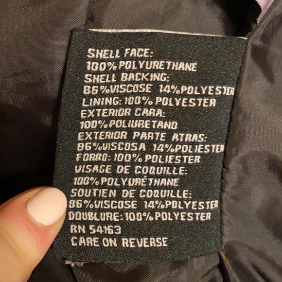 Guess dark brown leather jacket - Picture 4 of 4